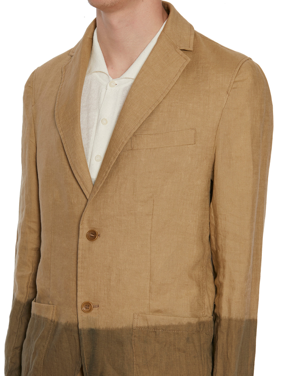 DANIELE ALESSANDRINI Men's Lightweight Linen Jacket - Size 48