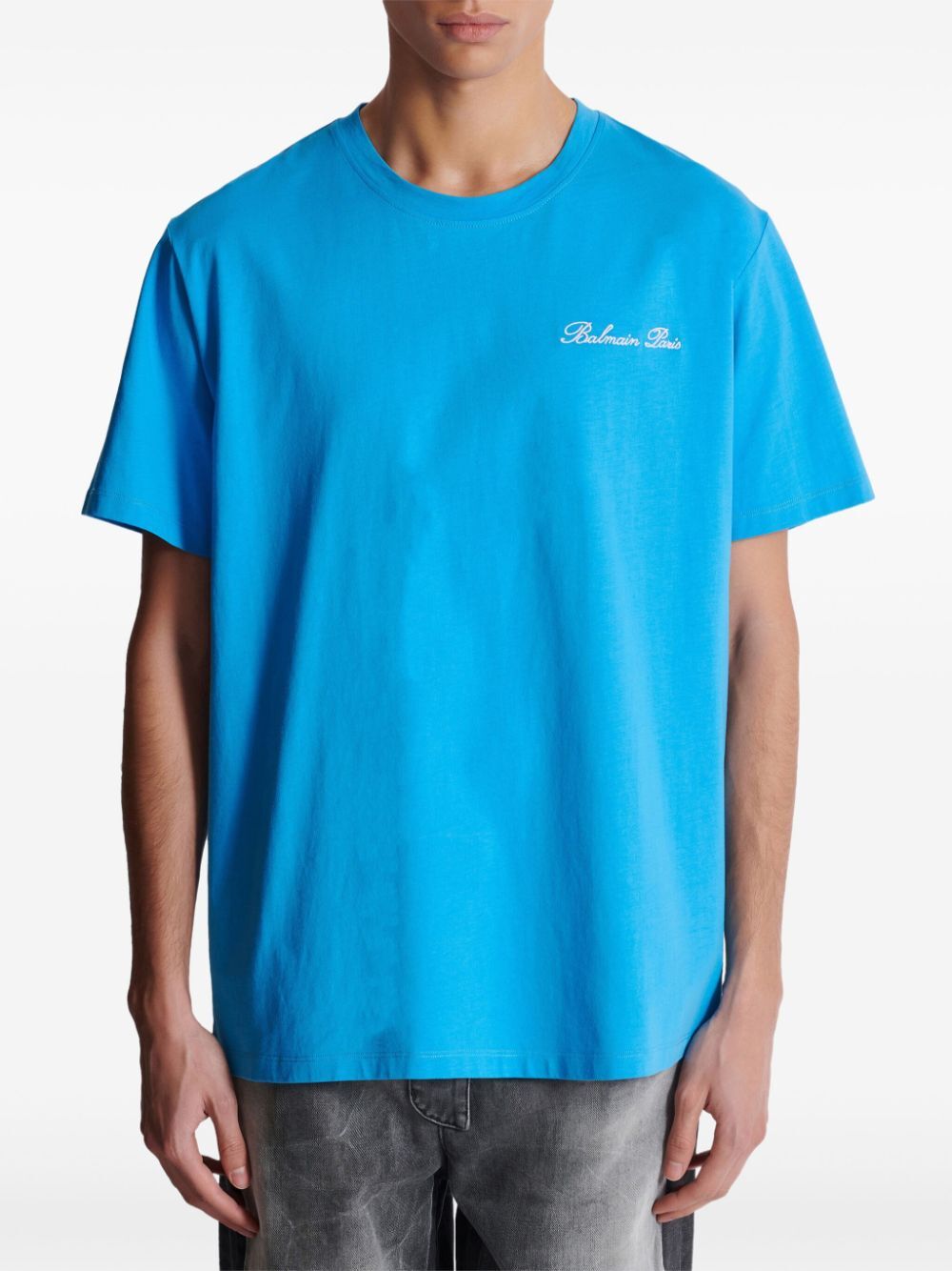 BALMAIN Signature Embroidered Bulky Fit T-Shirt