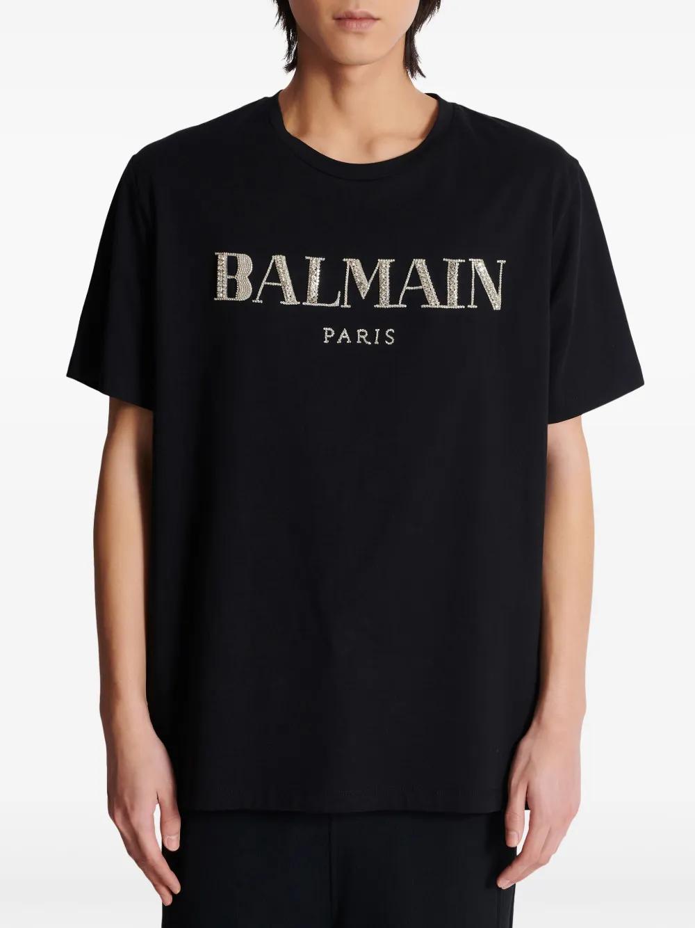 BALMAIN Crystal Cotton T-Shirts & Polos for Men - FW24