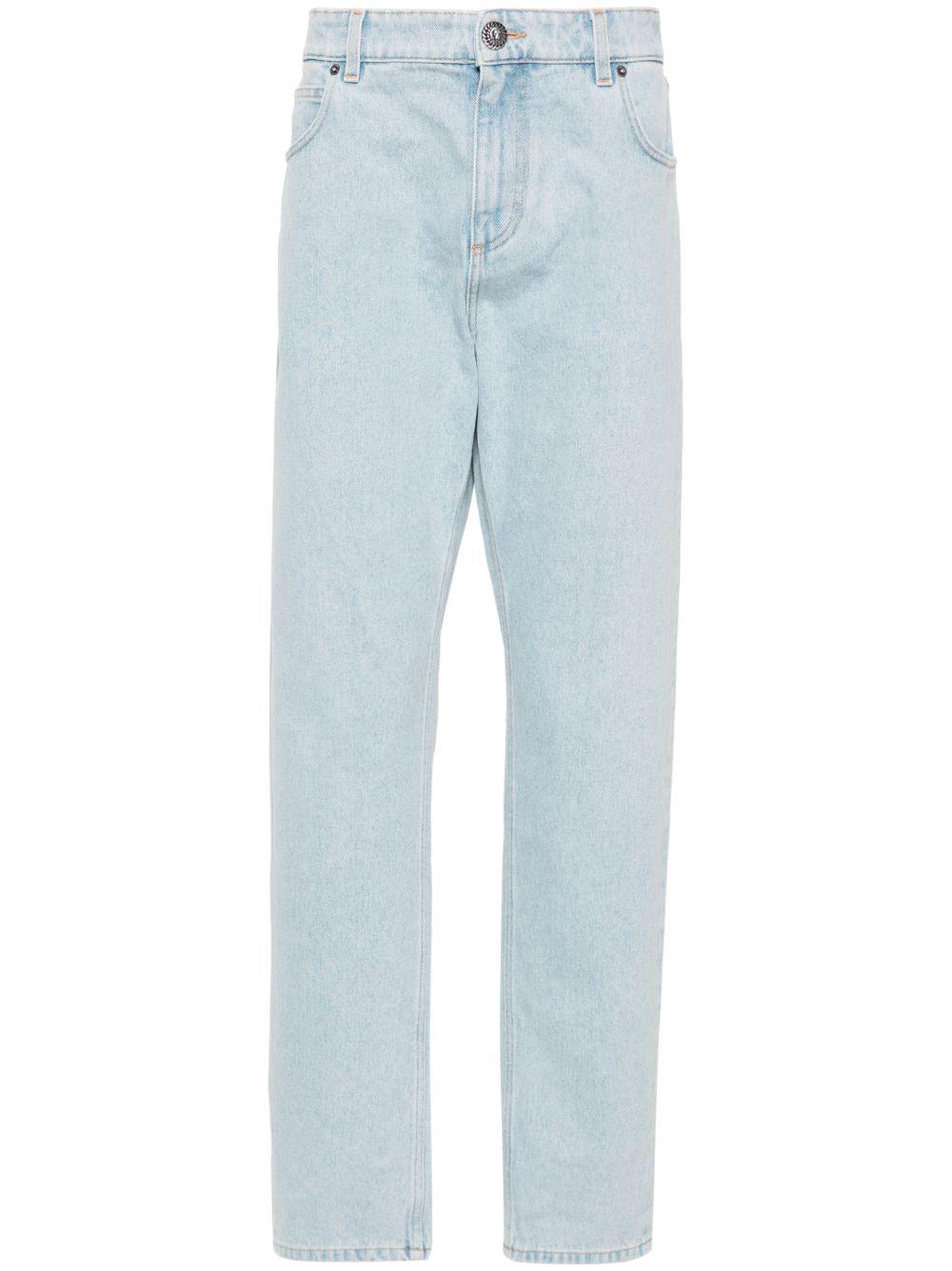 BALMAIN Regular Denim Pants for Men