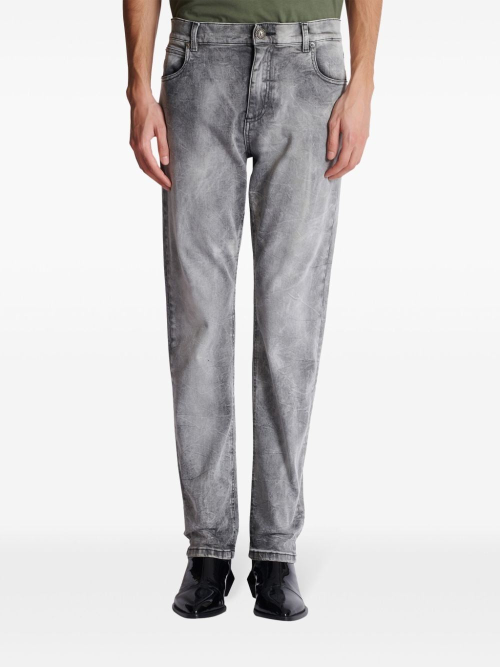 BALMAIN Regular Denim Pants - Perfect Fit for Men
