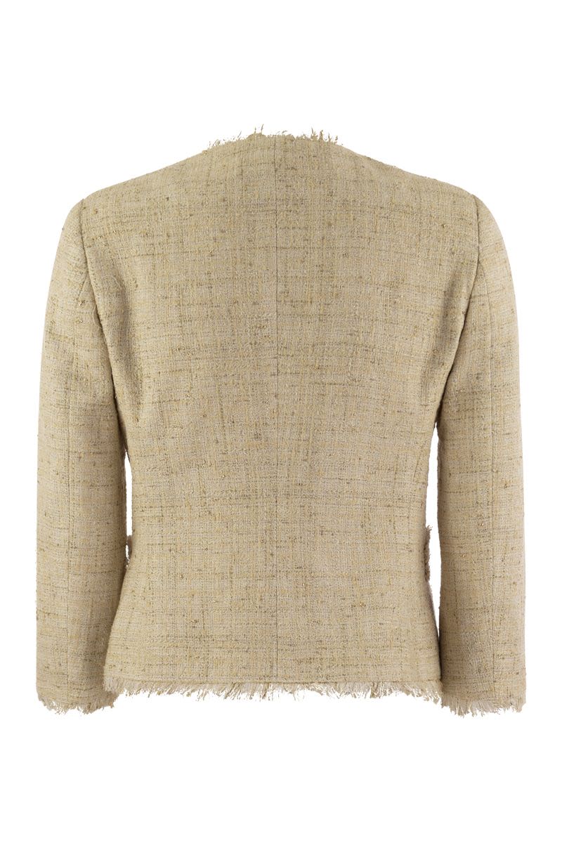TAGLIATORE Dharma Papyrus-Effect Jacket