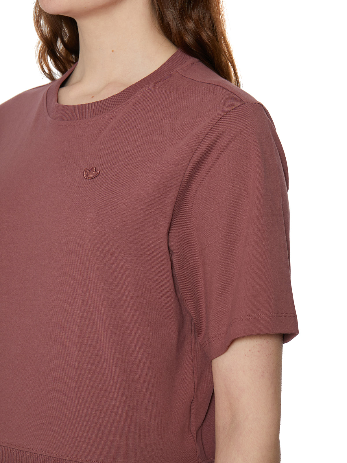 ADIDAS ORIGINALS Oversized Cotton Crew Neck T-Shirt for Women - Size 40