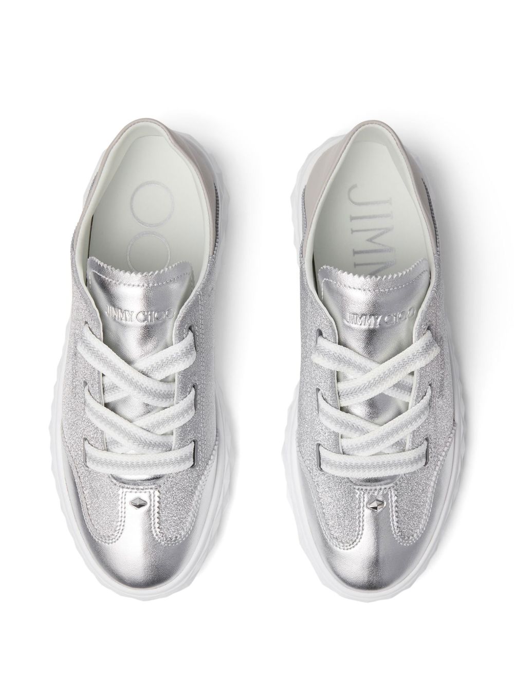 JIMMY CHOO Diamond Light Leather Sneakers for Women