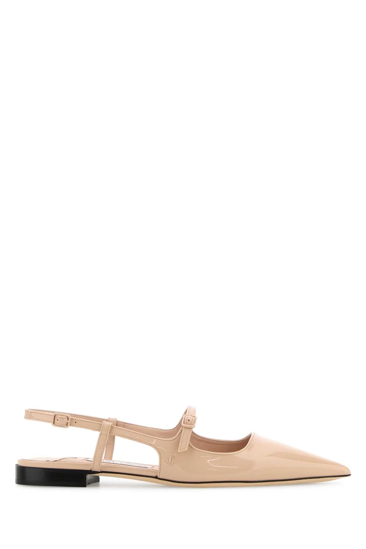 JIMMY CHOO Leather Didi Ballerinas