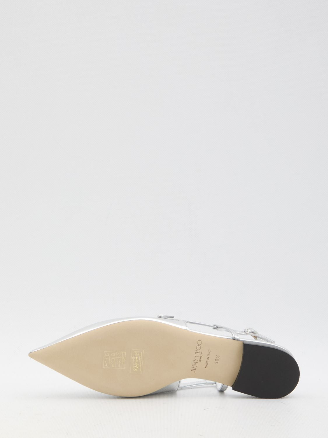 JIMMY CHOO Leather Flat Shoes Crafted for Elegance