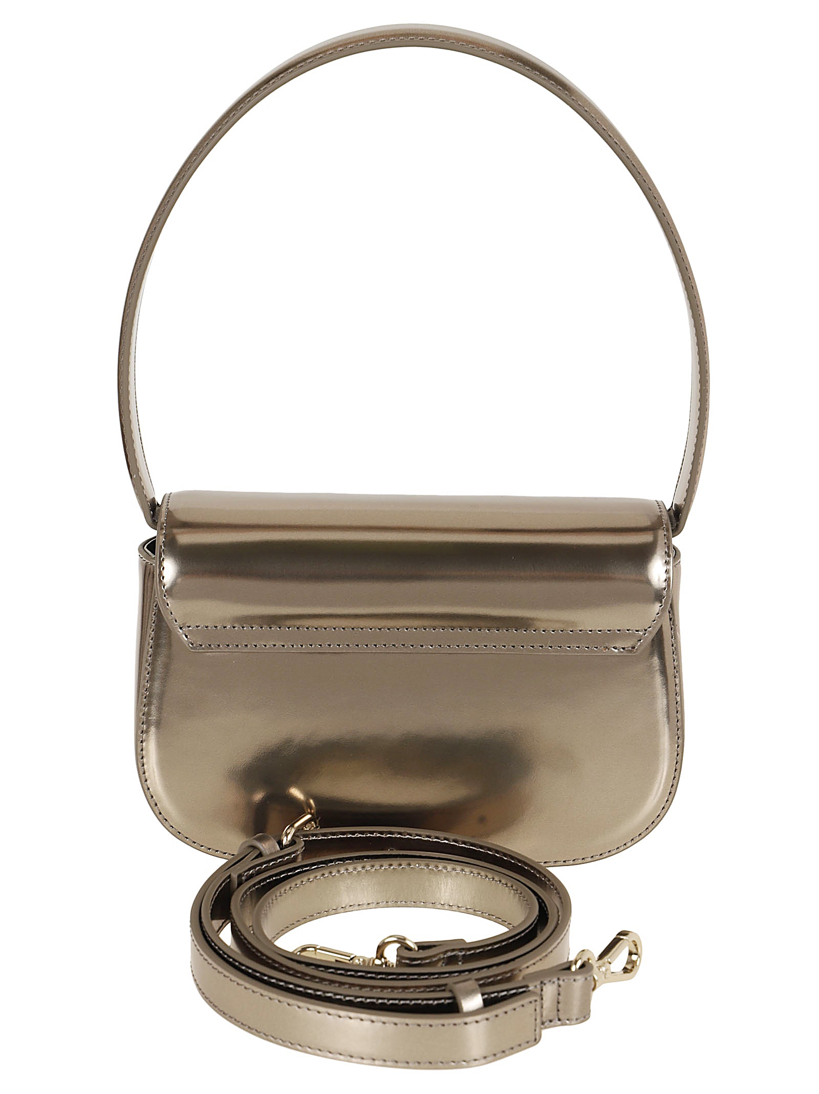 DIESEL Metallic Mini Crossbody Handbag - W20.5 x H13.5 x D7cm