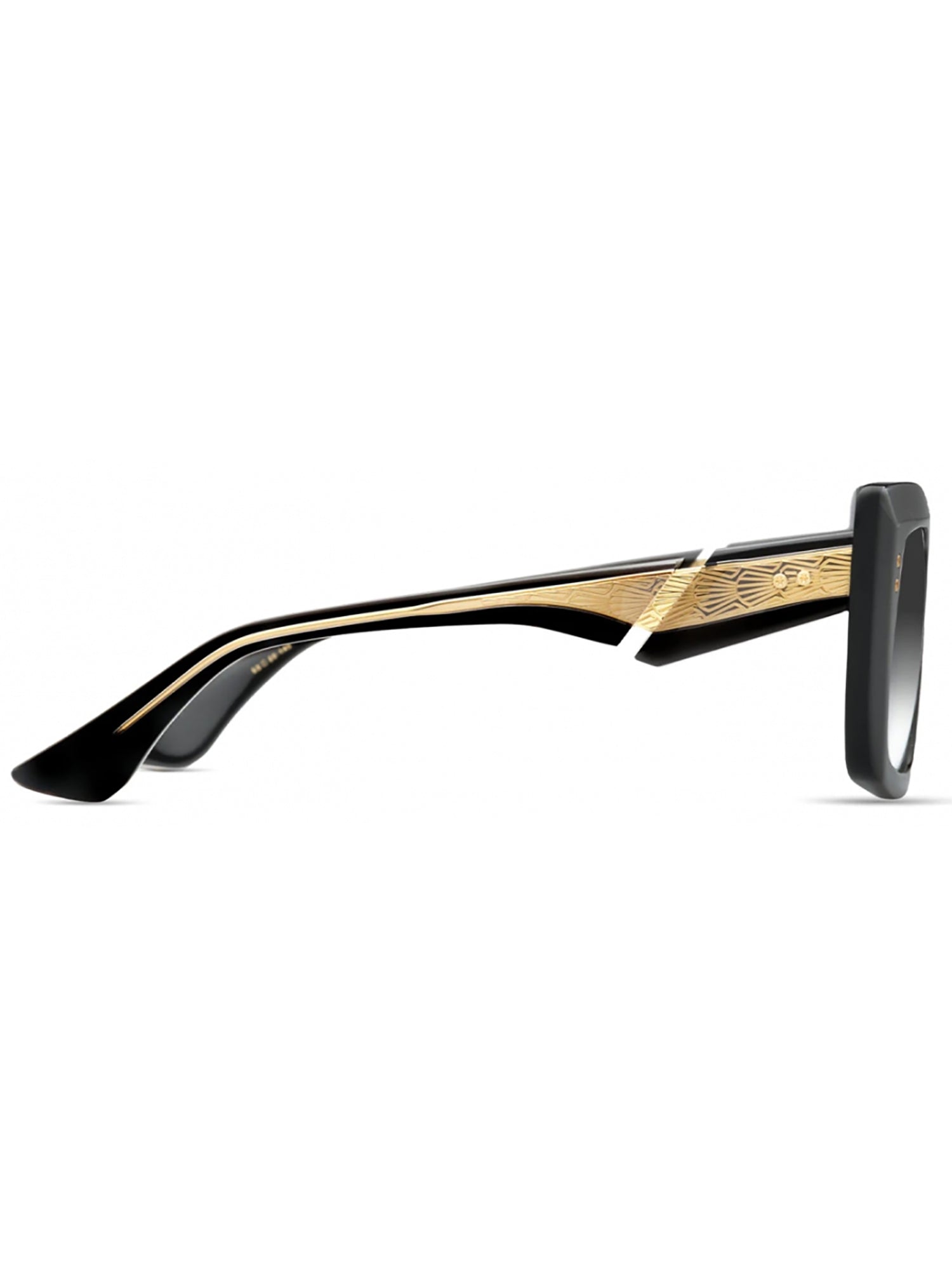 DITA Sleek Black Acetate Sunglasses with 145mm Temples