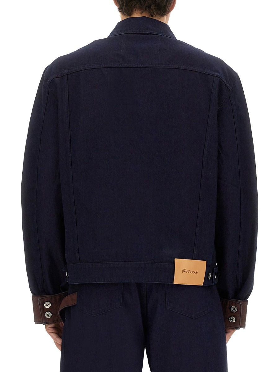 JW ANDERSON Turn Up Cuff Denim Jacket for Men