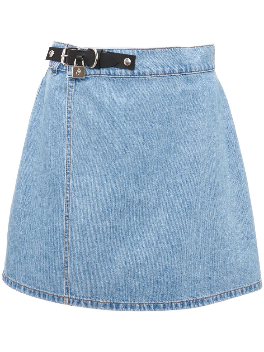 JW ANDERSON Chic Padlock Strap Mini Skirt