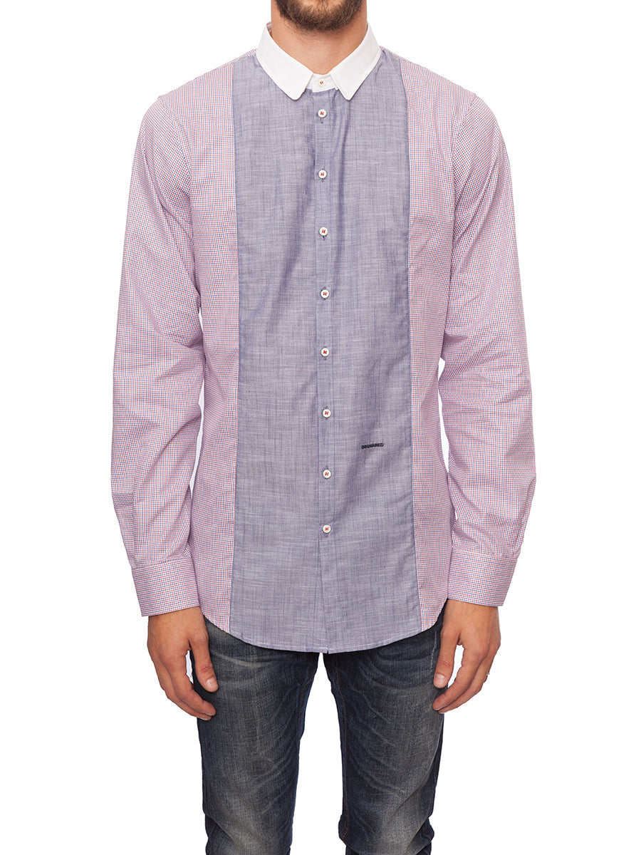 DSQUARED2 Slim Fit Cotton Popeline Shirt for Men