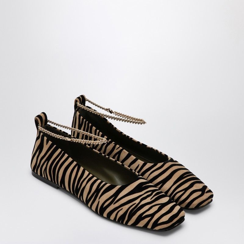 MARIA LUCA Zebra-Print Augusta Ballerina