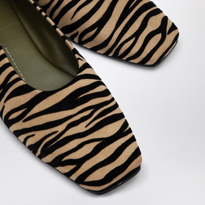 MARIA LUCA Zebra-Print Augusta Ballerina