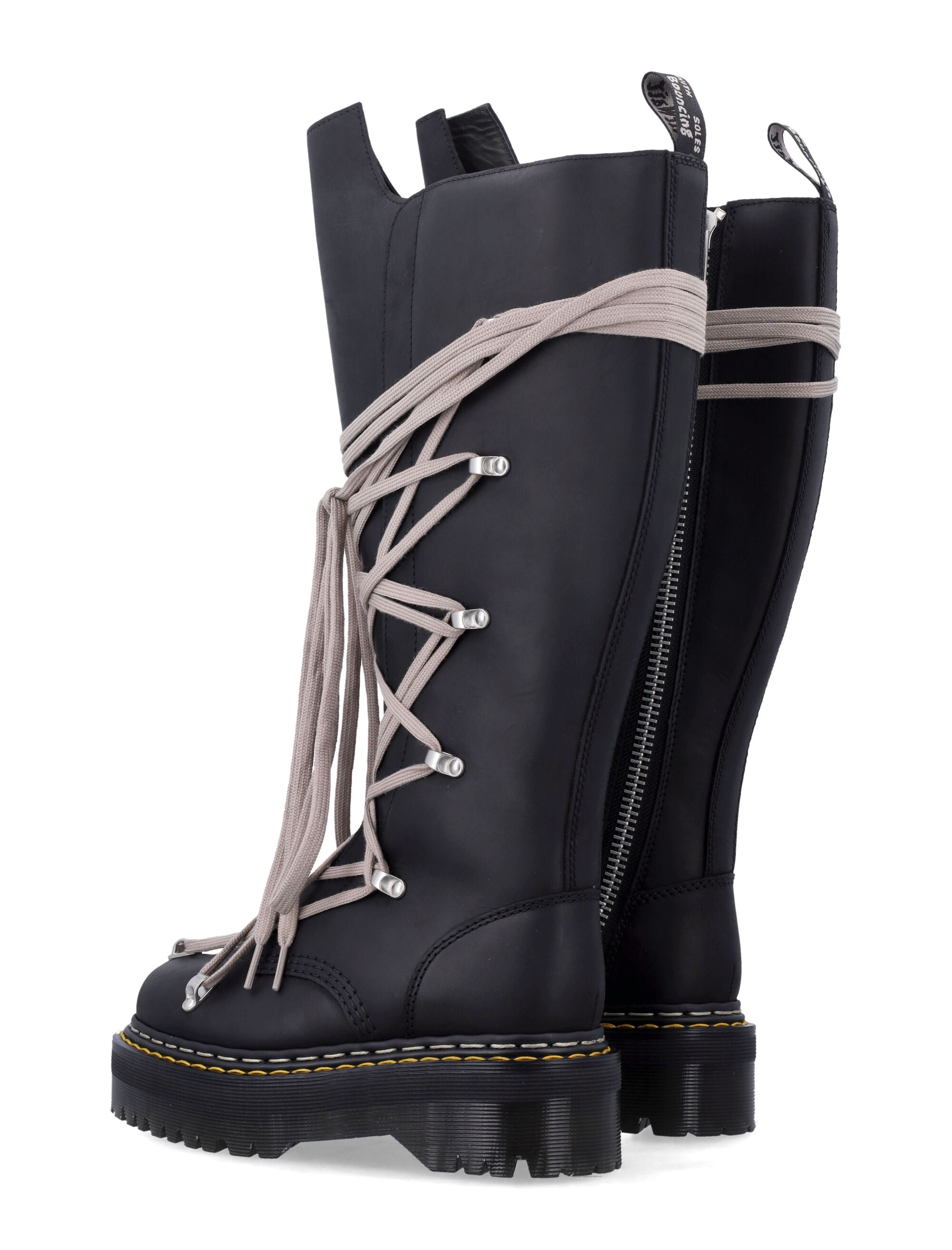 RICK OWENS X DR MARTENS Avant-Garde Tall Pentalace® Boots
