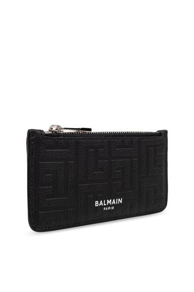 BALMAIN Mini Leather Coin Purse for Men