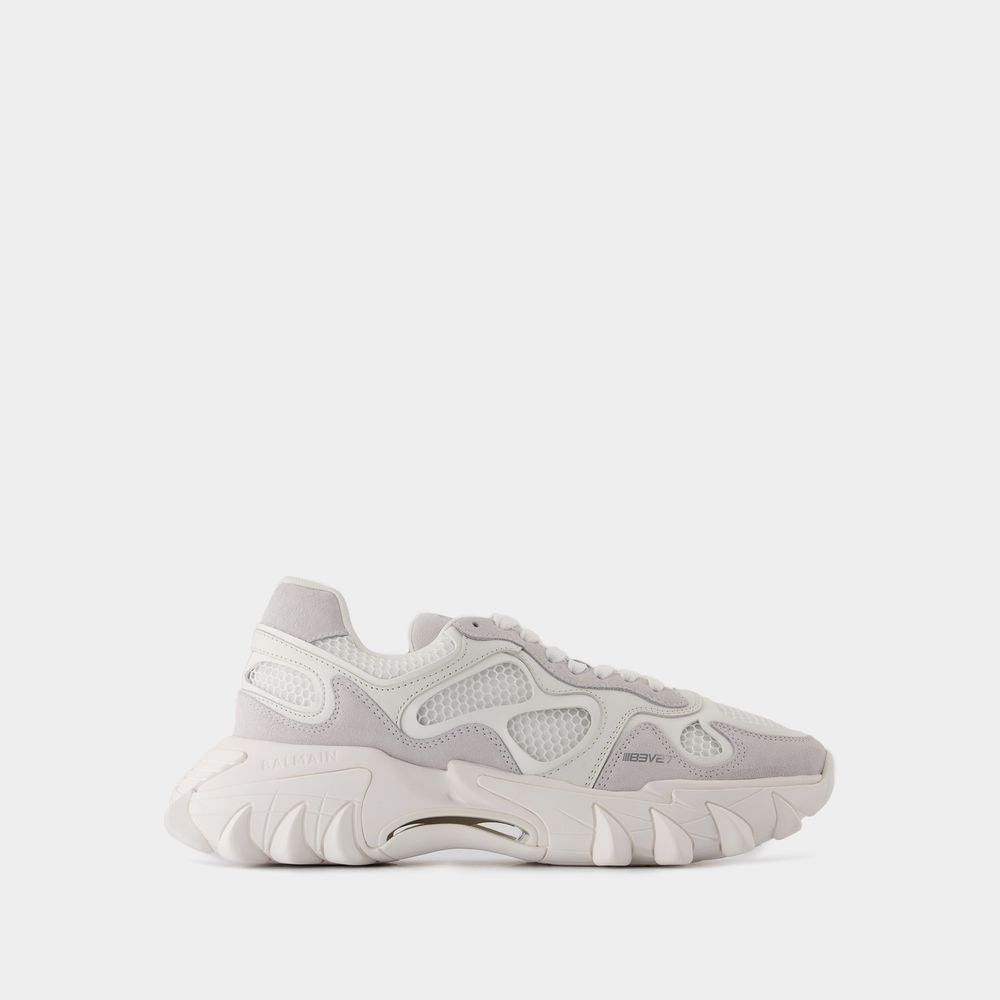 BALMAIN Men's Premium Suede Sneakers