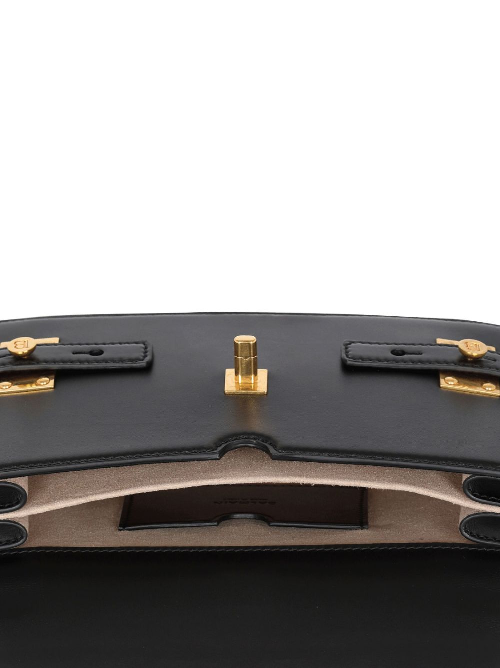 BALMAIN Mini B-Buzz Leather Shoulder Handbag