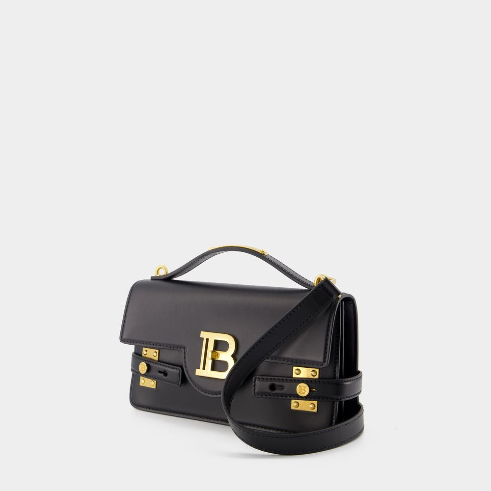 BALMAIN Mini B-Buzz Leather Shoulder Handbag