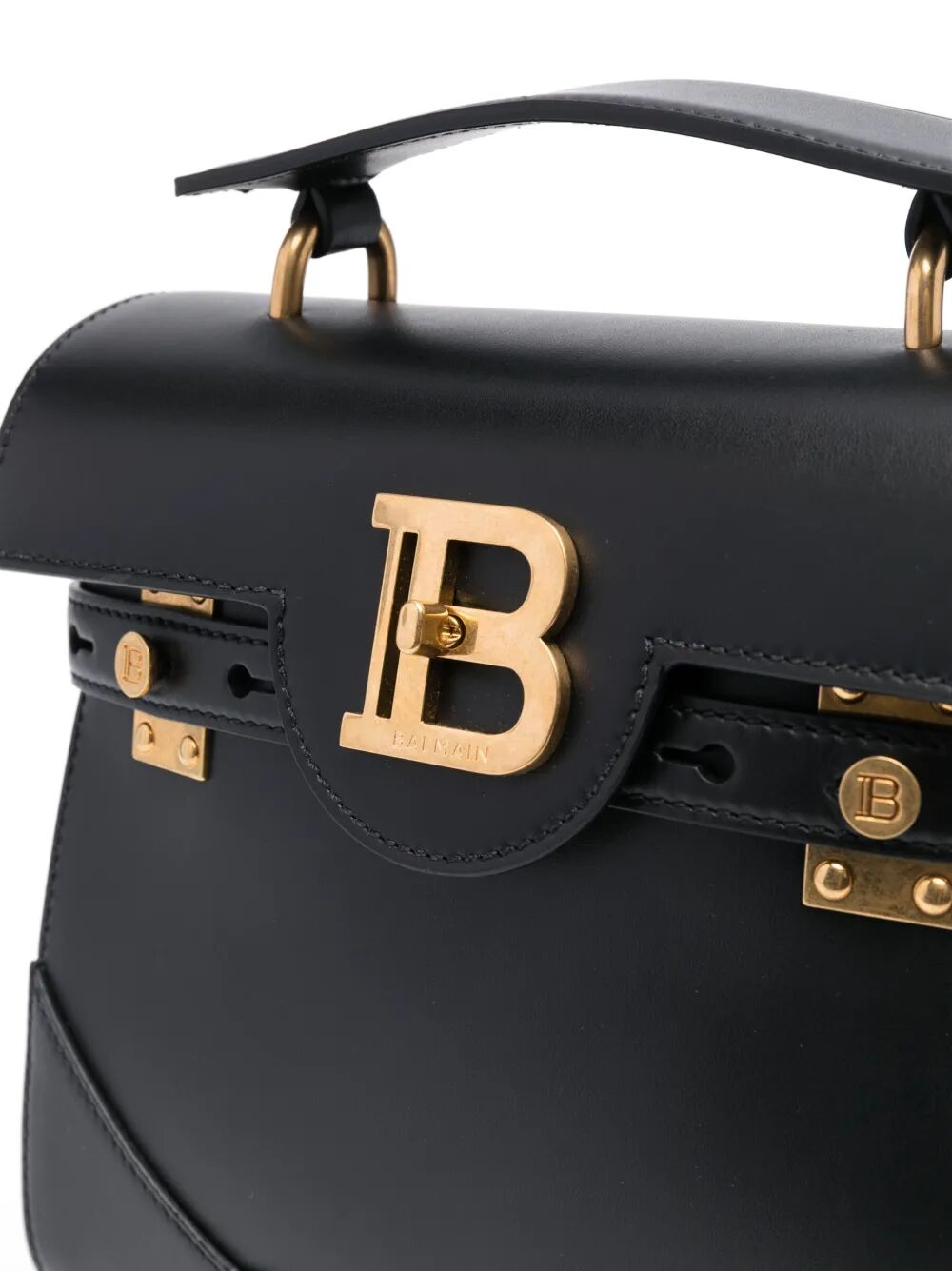 BALMAIN B-BUZZ 23 Calfskin Handbag - Mini Style