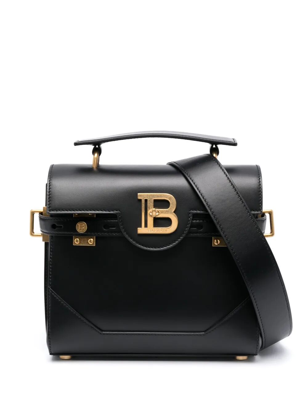 BALMAIN B-BUZZ 23 Calfskin Handbag - Mini Style