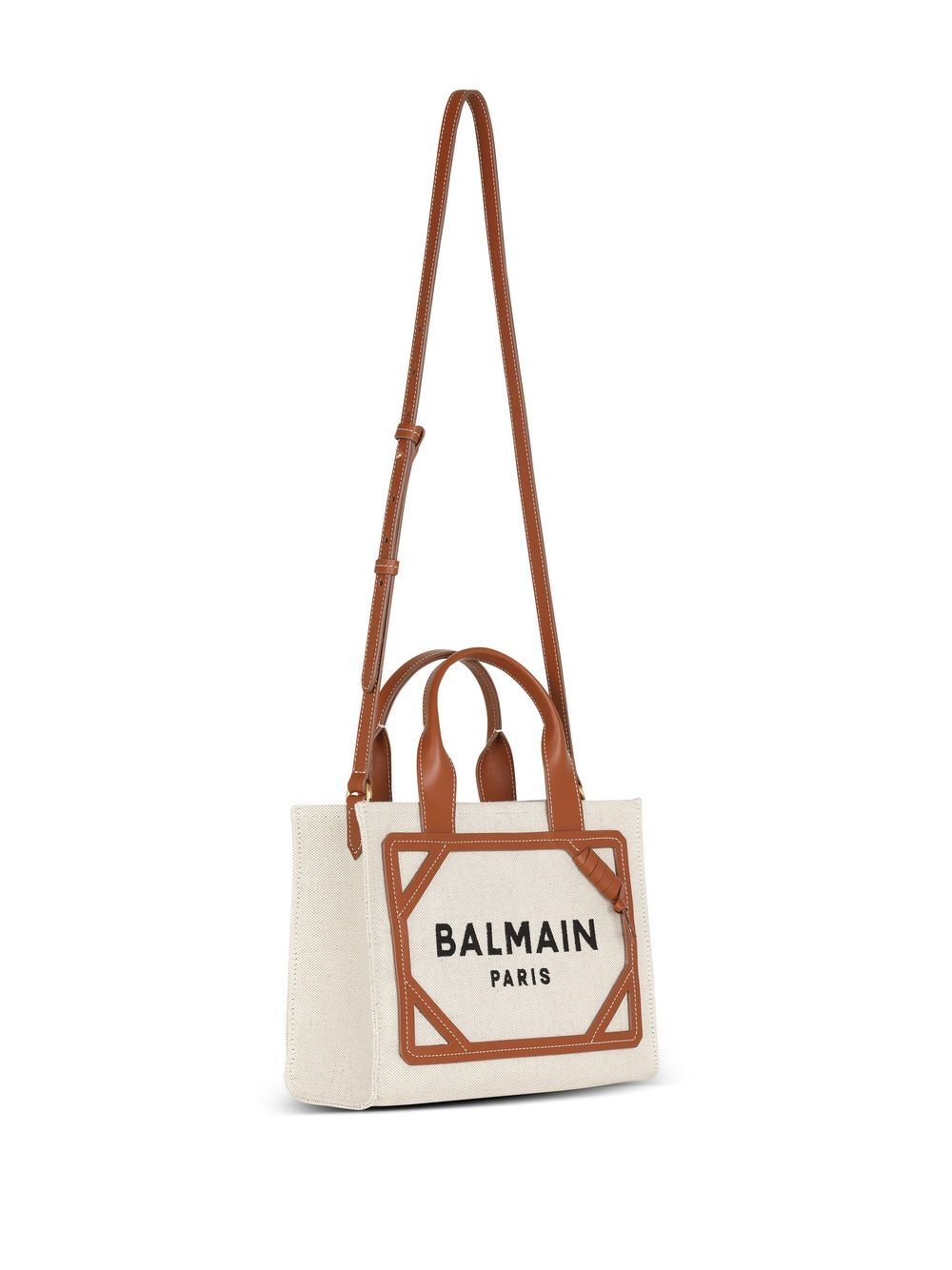 BALMAIN Mini Canvas Tote Handbag