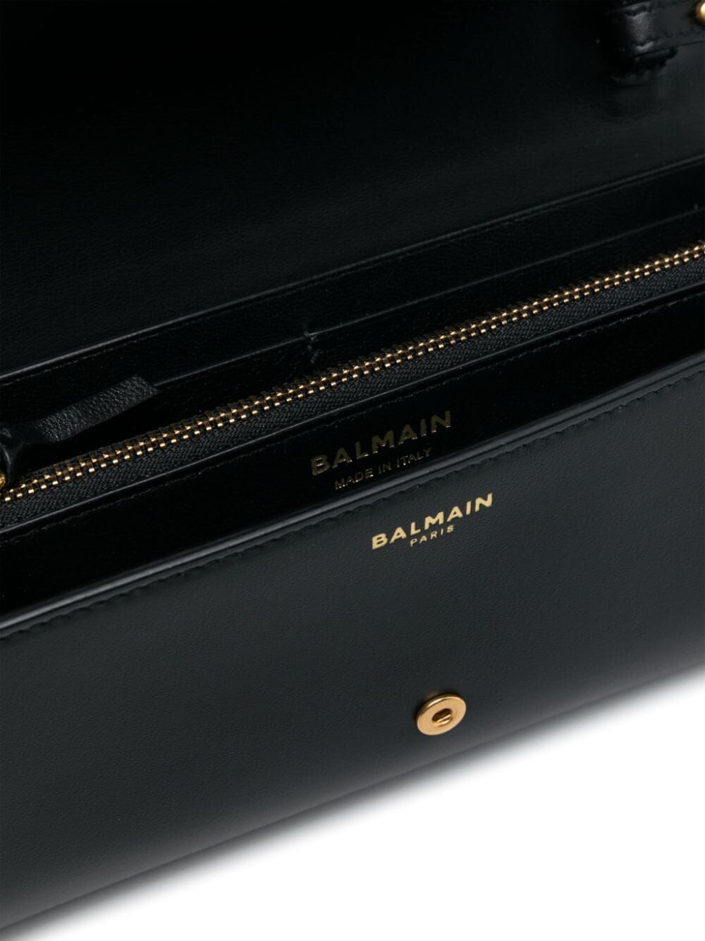 BALMAIN Mini B-Buzz Leather Shoulder Bag - 10.5 CM X 30 CM X 3 CM