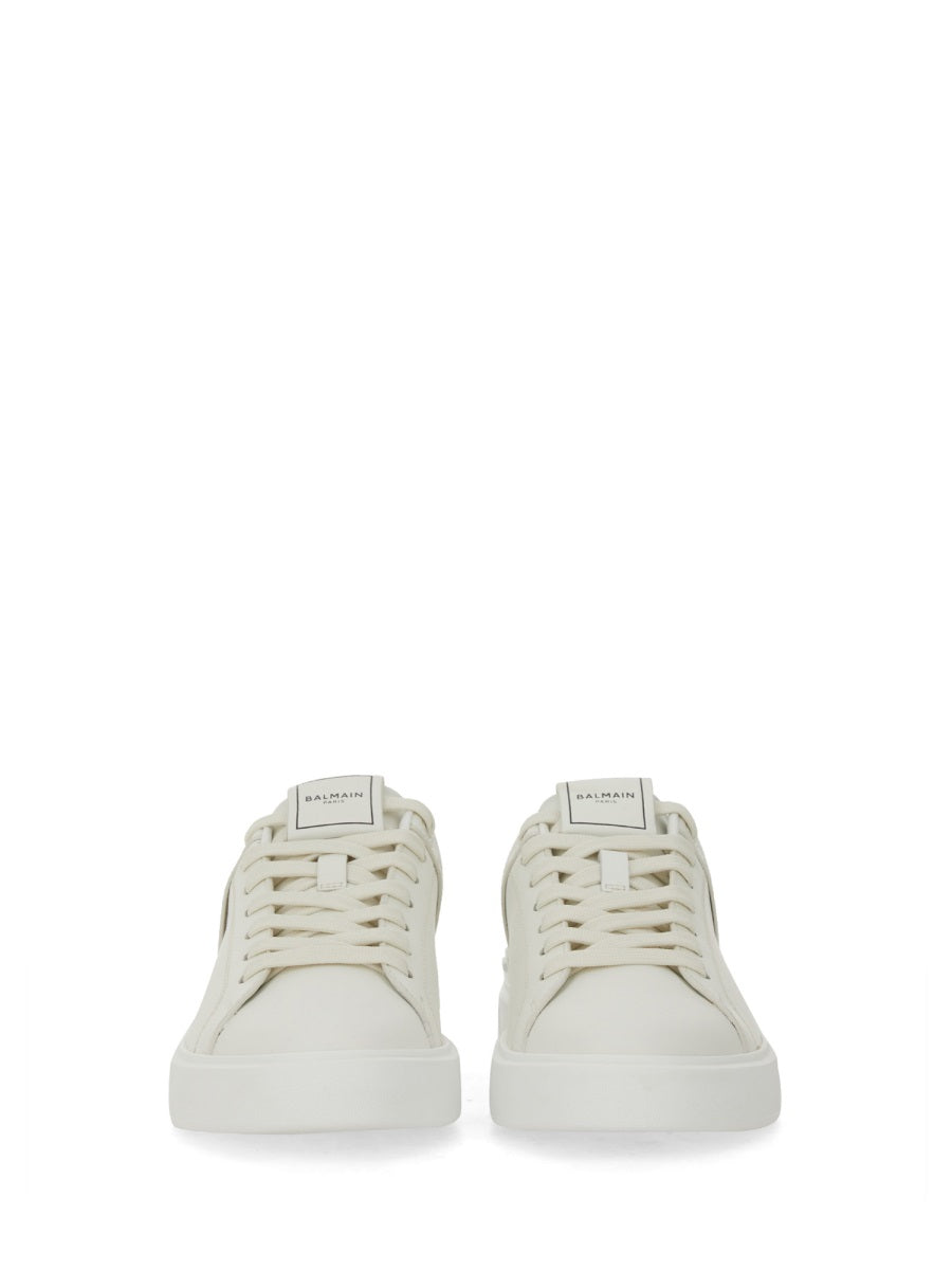 BALMAIN Court Sneakers with Rubber Sole - Women’s Fashion Footwear
