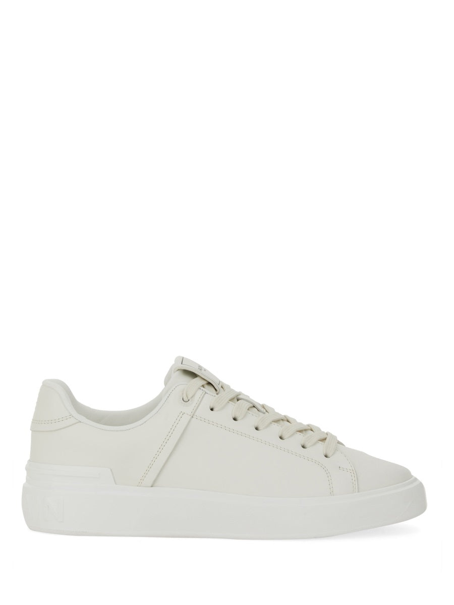 BALMAIN Court Sneakers with Rubber Sole - Women’s Fashion Footwear