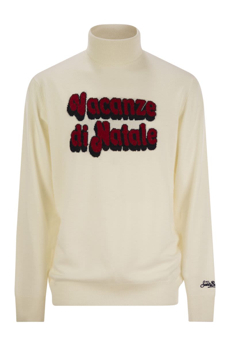 MC2 SAINT BARTH Wool and Cashmere Blend Turtleneck Sweater