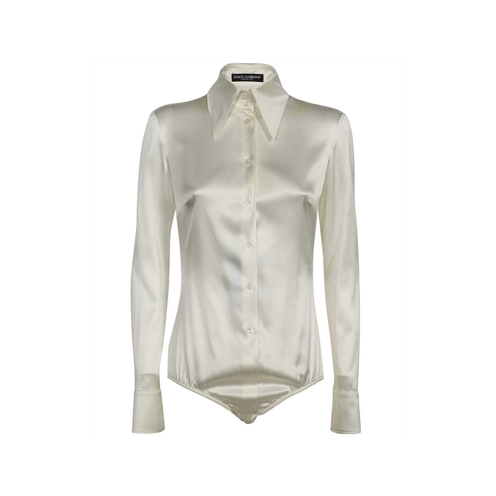 DOLCE & GABBANA Elegant Bodysuit Shirt for Women - Mini Fit