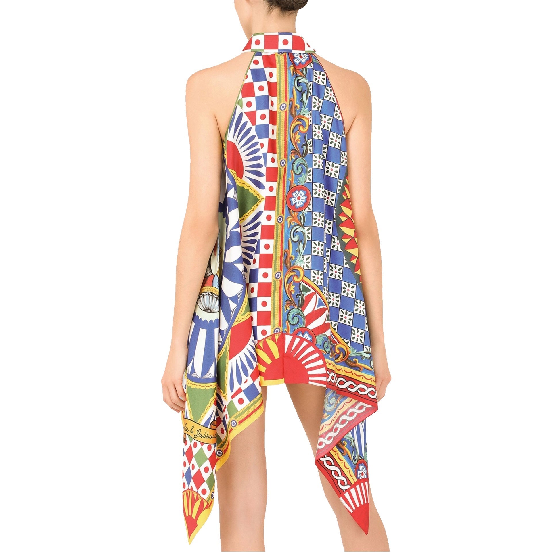 DOLCE & GABBANA Halterneck Silk Shirt