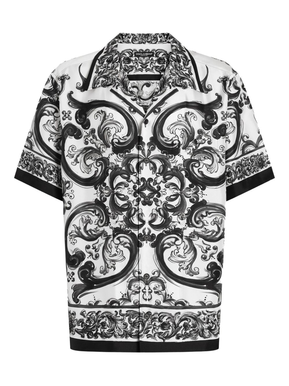 DOLCE & GABBANA Silk Twill Hawaii Shirt for Men - FW25