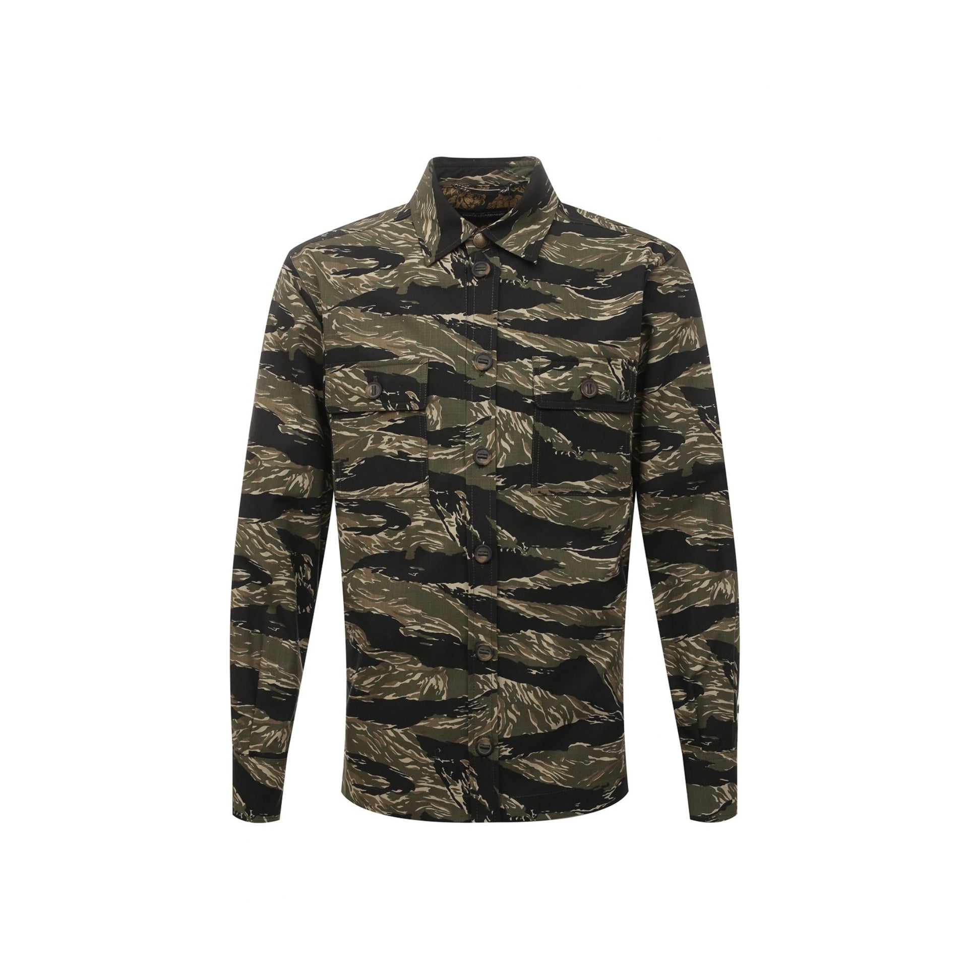 DOLCE & GABBANA Camouflage Shirt for Men - Spring Summer Fashion