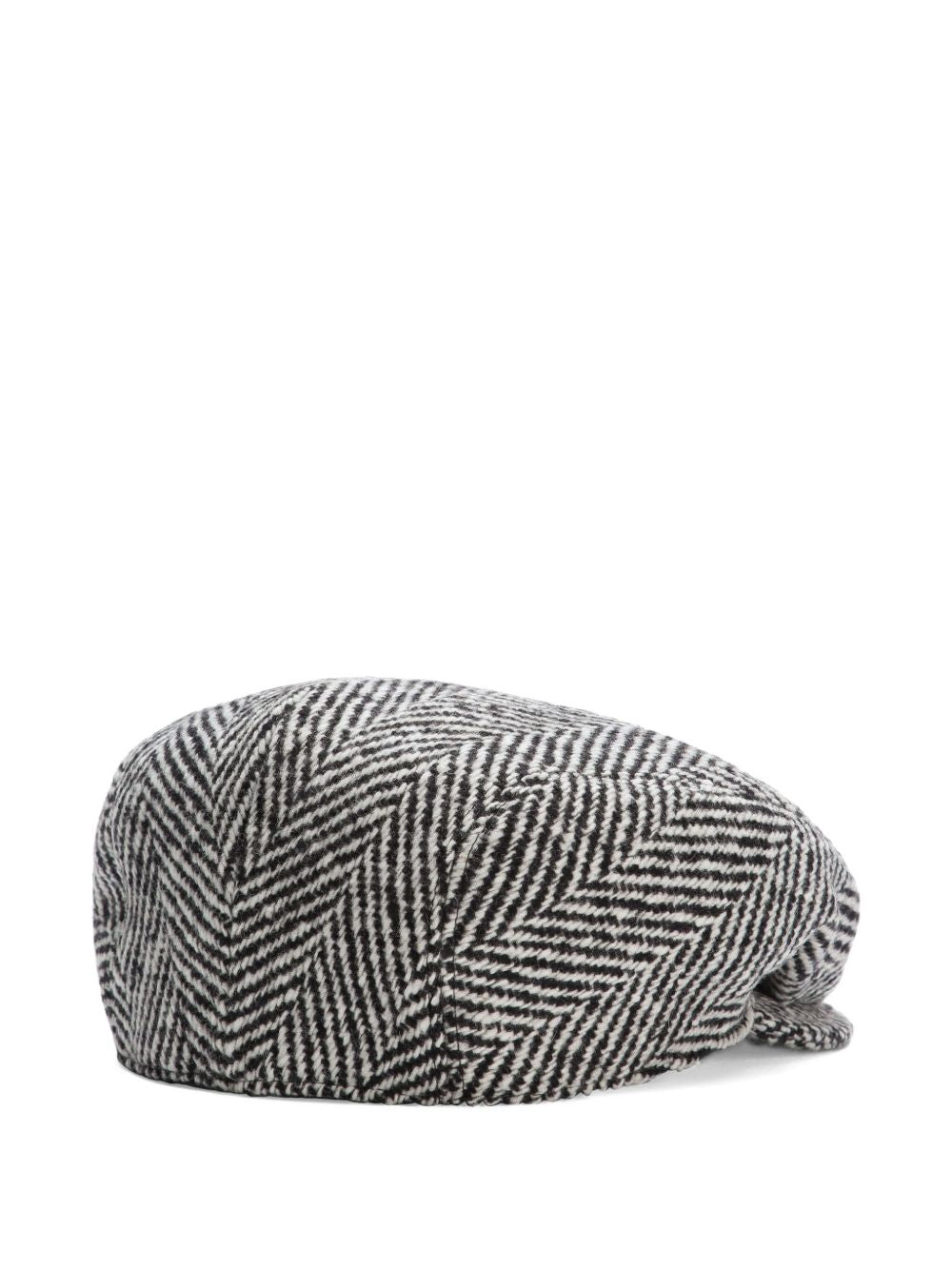 DOLCE & GABBANA Chevron Pattern Shetland Cap for Men