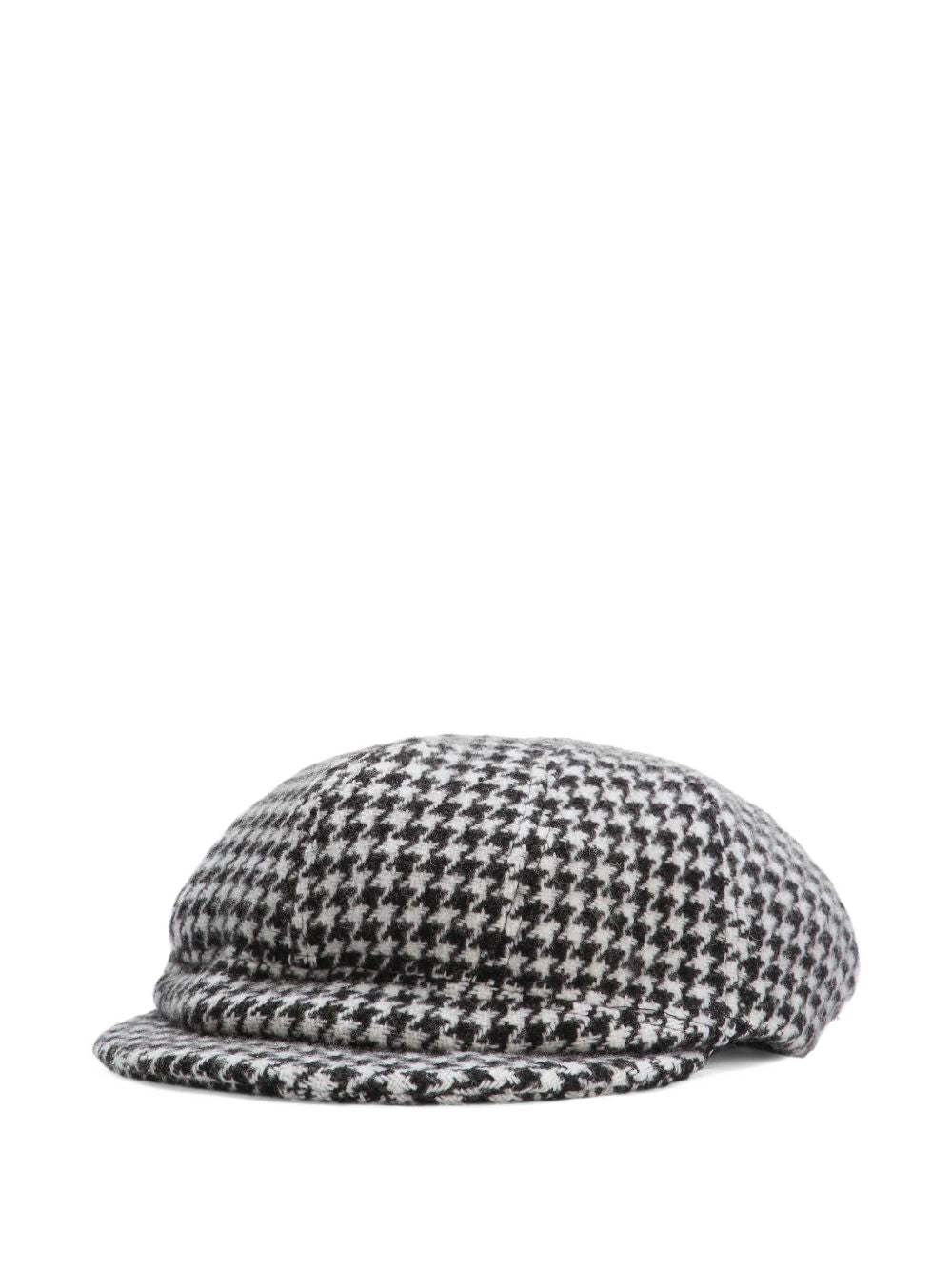 DOLCE & GABBANA Classic Houndstooth Wool Cap - Men's Accessories