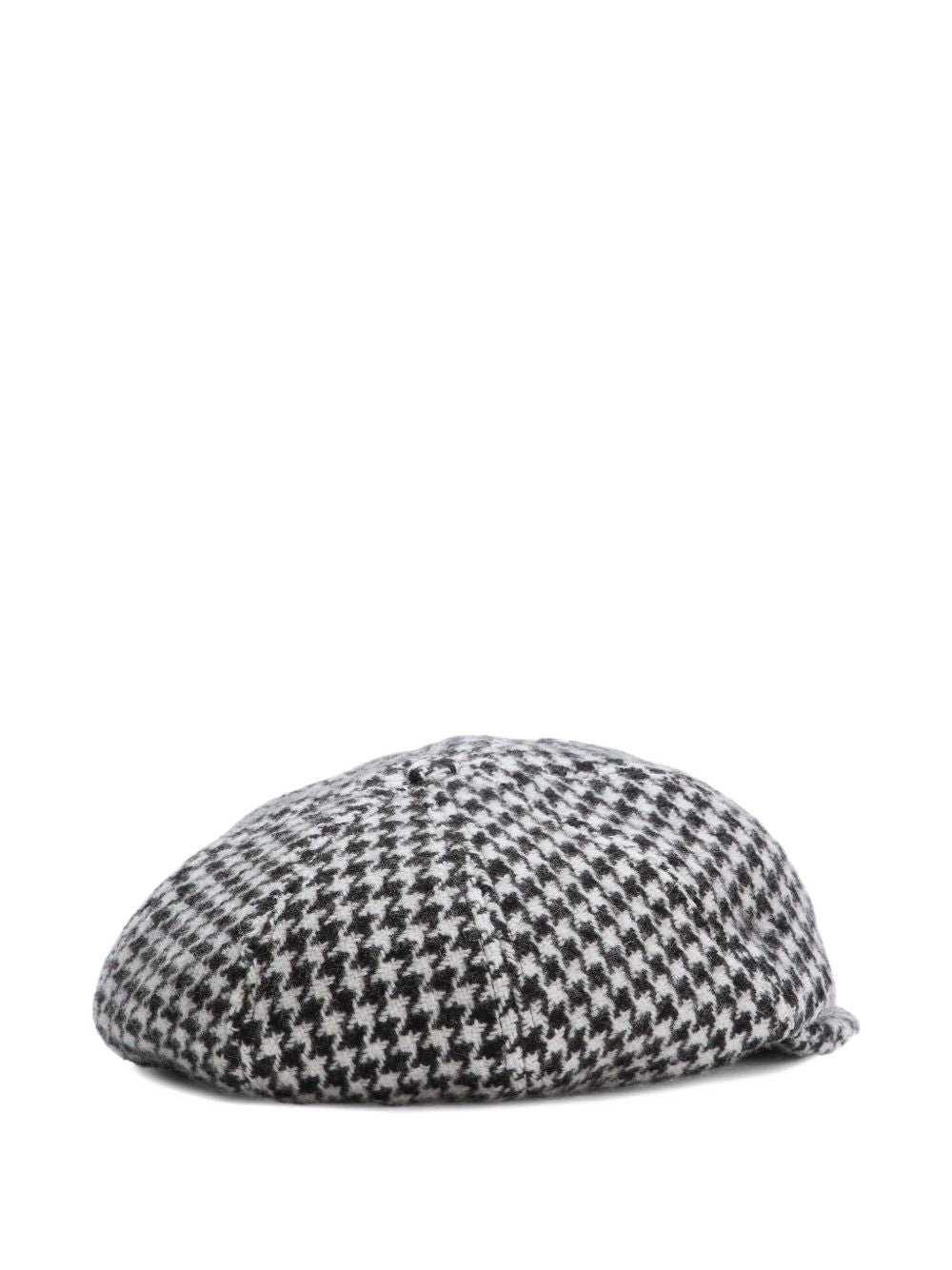 DOLCE & GABBANA Classic Houndstooth Wool Cap - Men's Accessories
