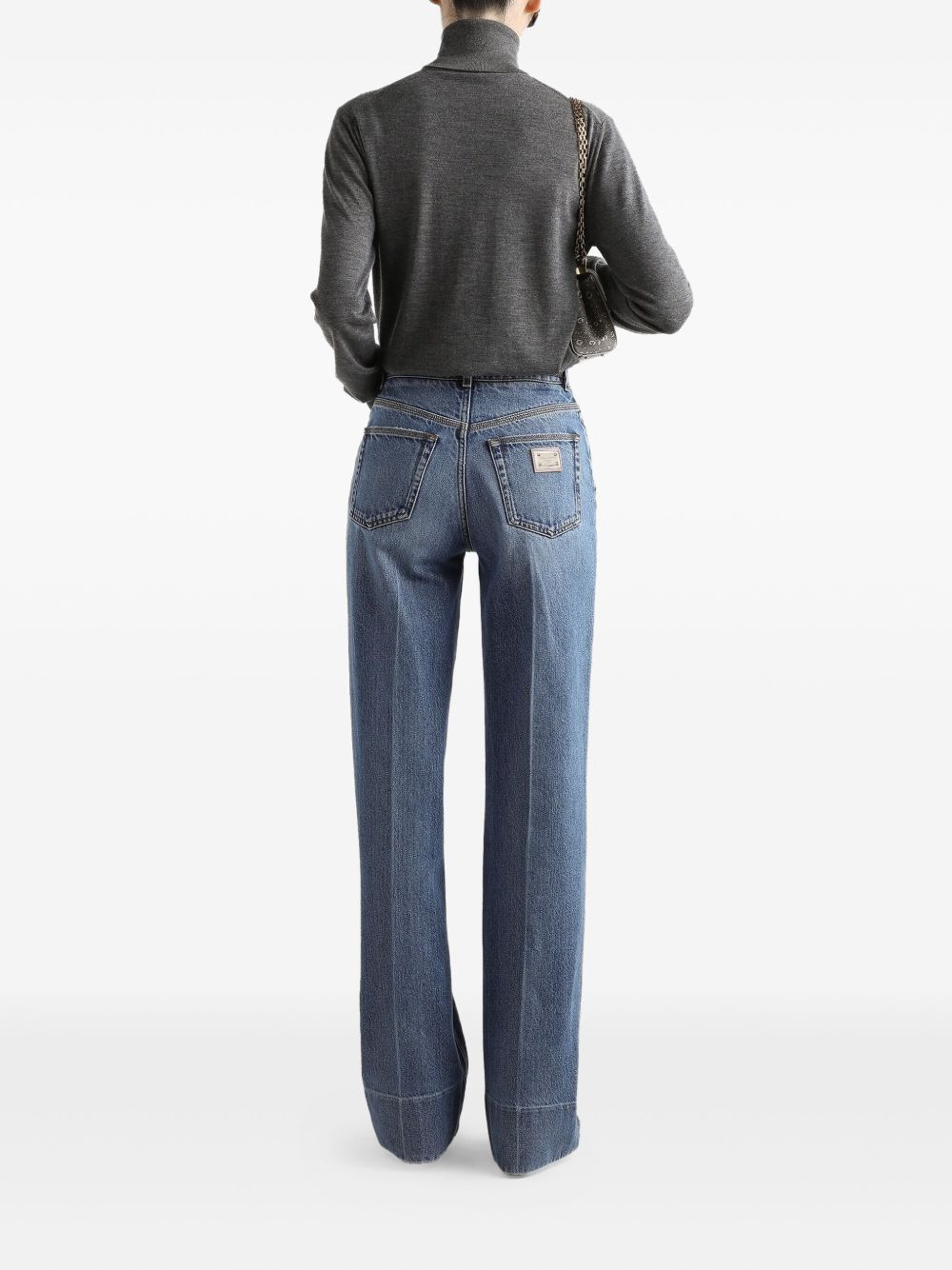 DOLCE & GABBANA High-Waisted Denim Cigarette Jeans for Women