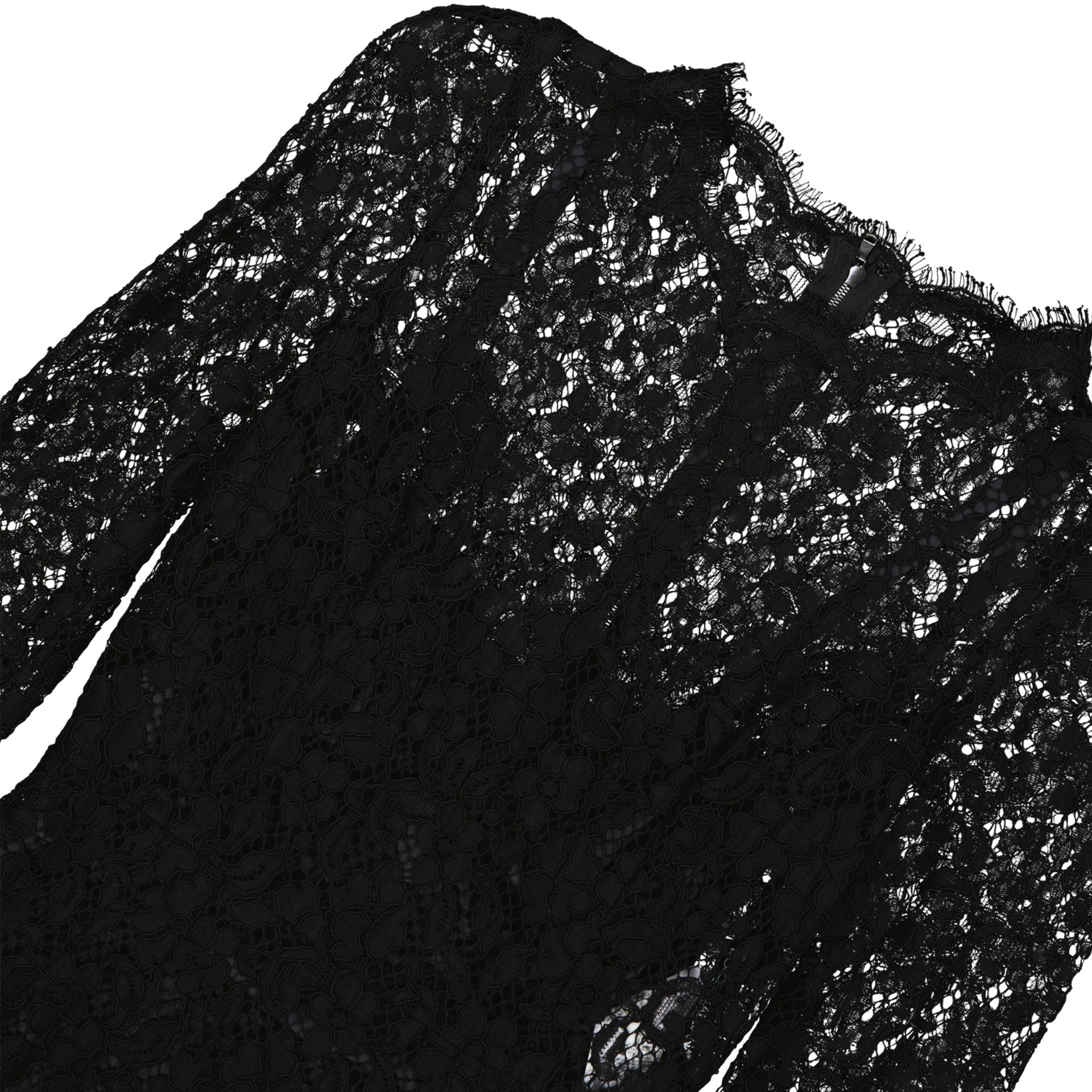 DOLCE & GABBANA Lace Dress with Long Sleeves for Women