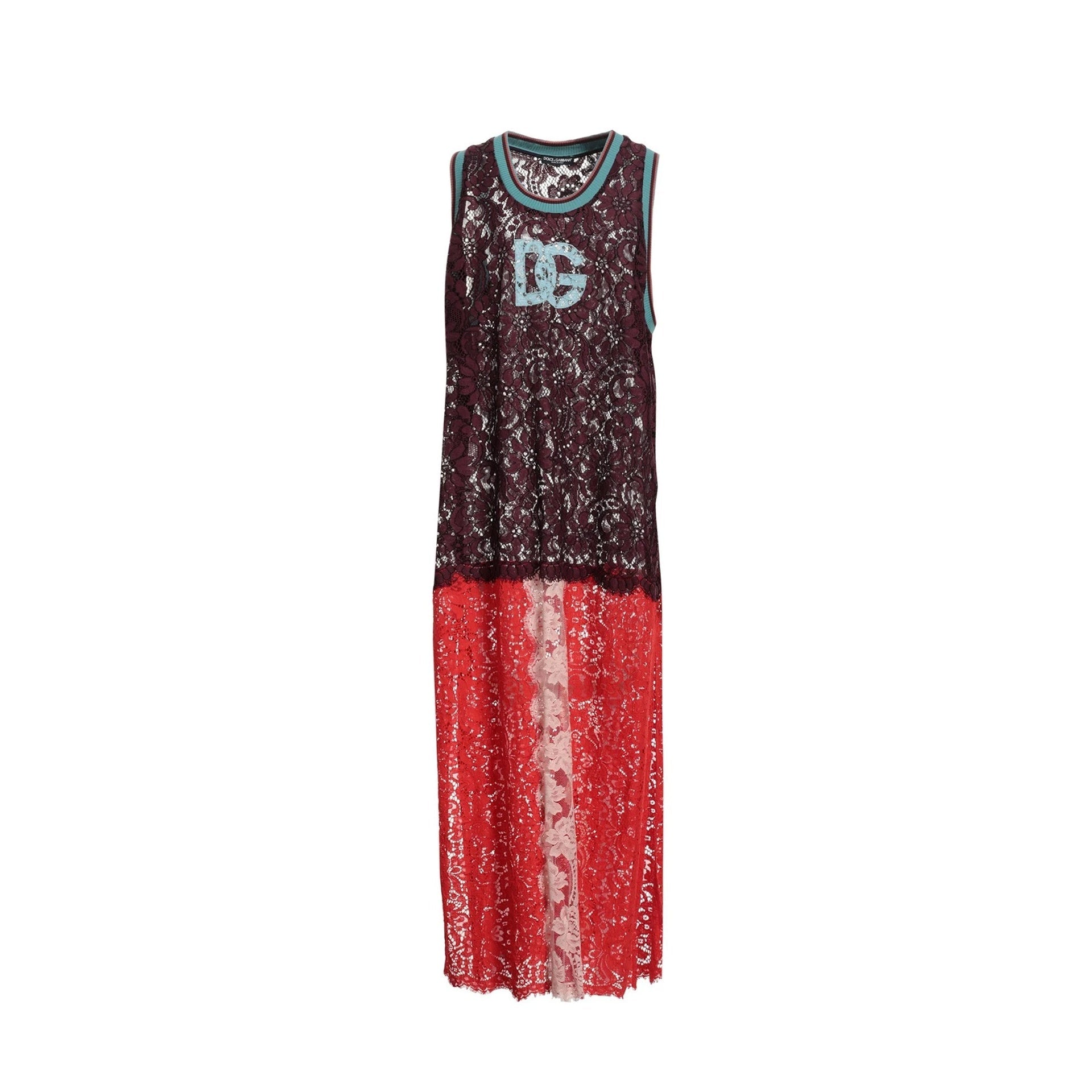 DOLCE & GABBANA Lace Maxi Dress for Elegant Occasions