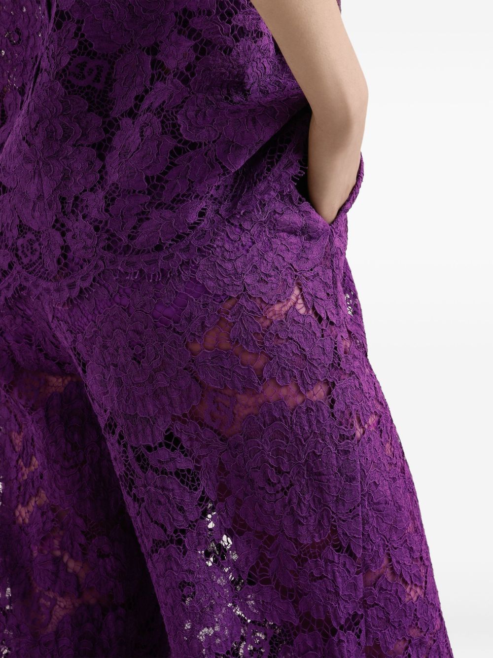 DOLCE & GABBANA Wide-Leg Trousers Size 40 IT