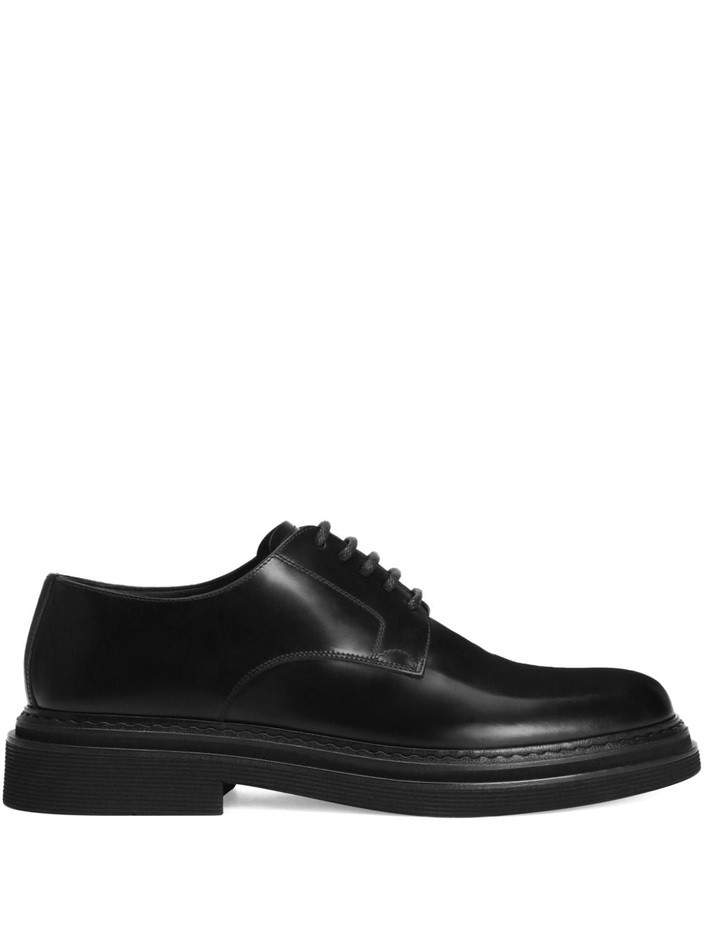 DOLCE & GABBANA Laced Leather Shoes for Men - Fall Winter Collection 2025