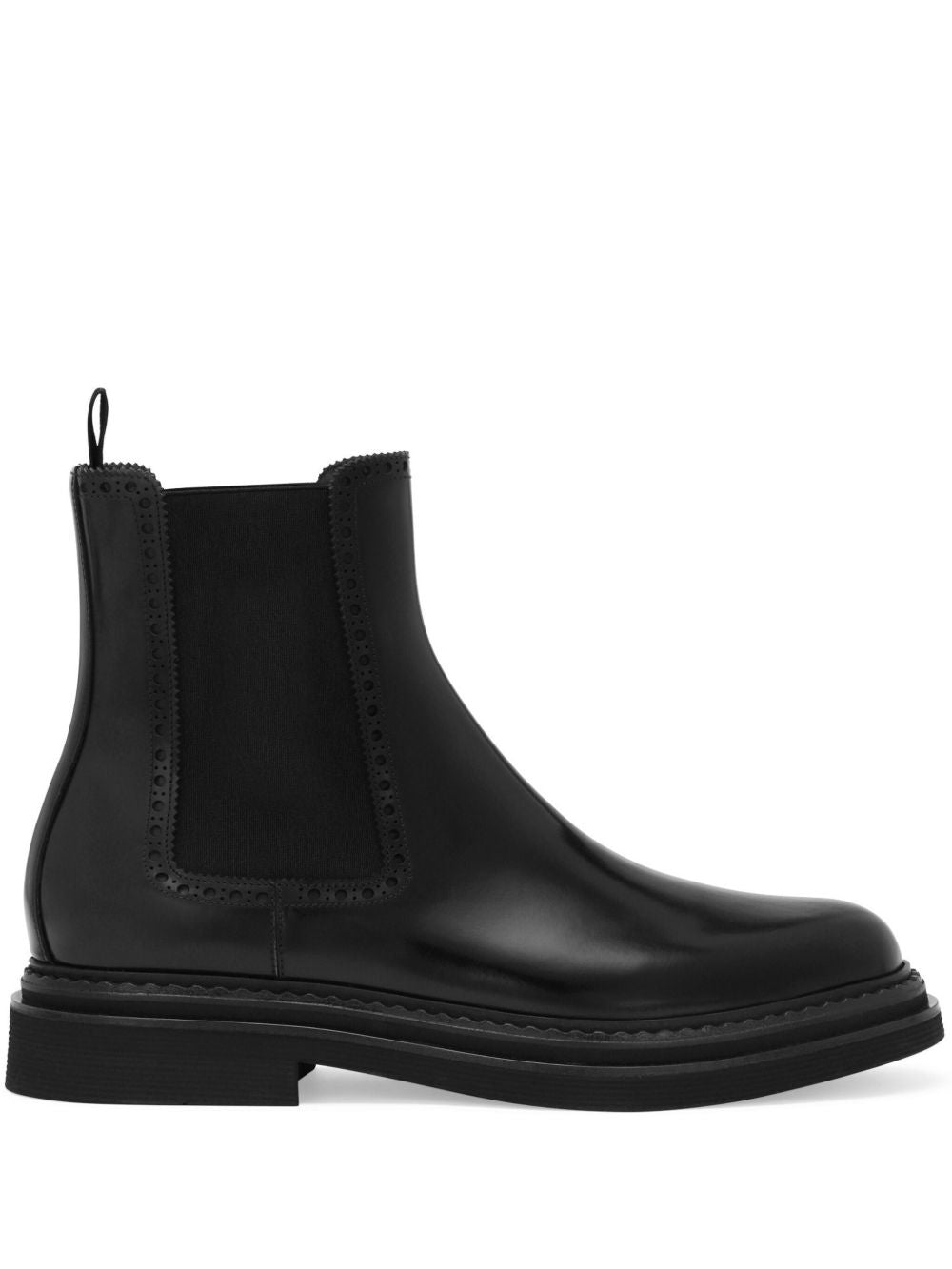 DOLCE & GABBANA Luxurious Leather Ankle Boots for Men
