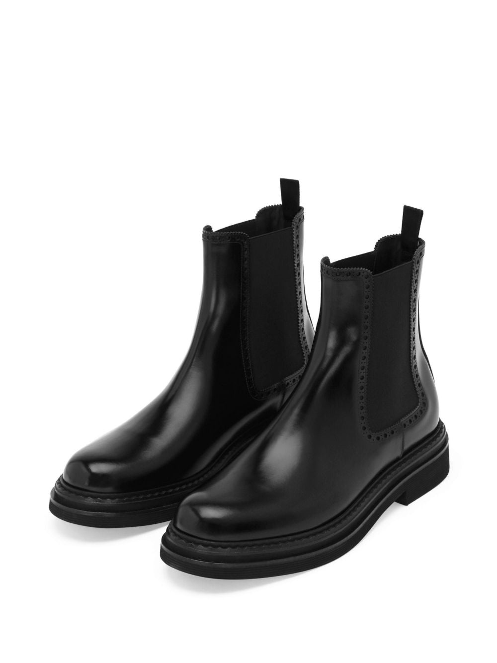 DOLCE & GABBANA Luxurious Leather Ankle Boots for Men