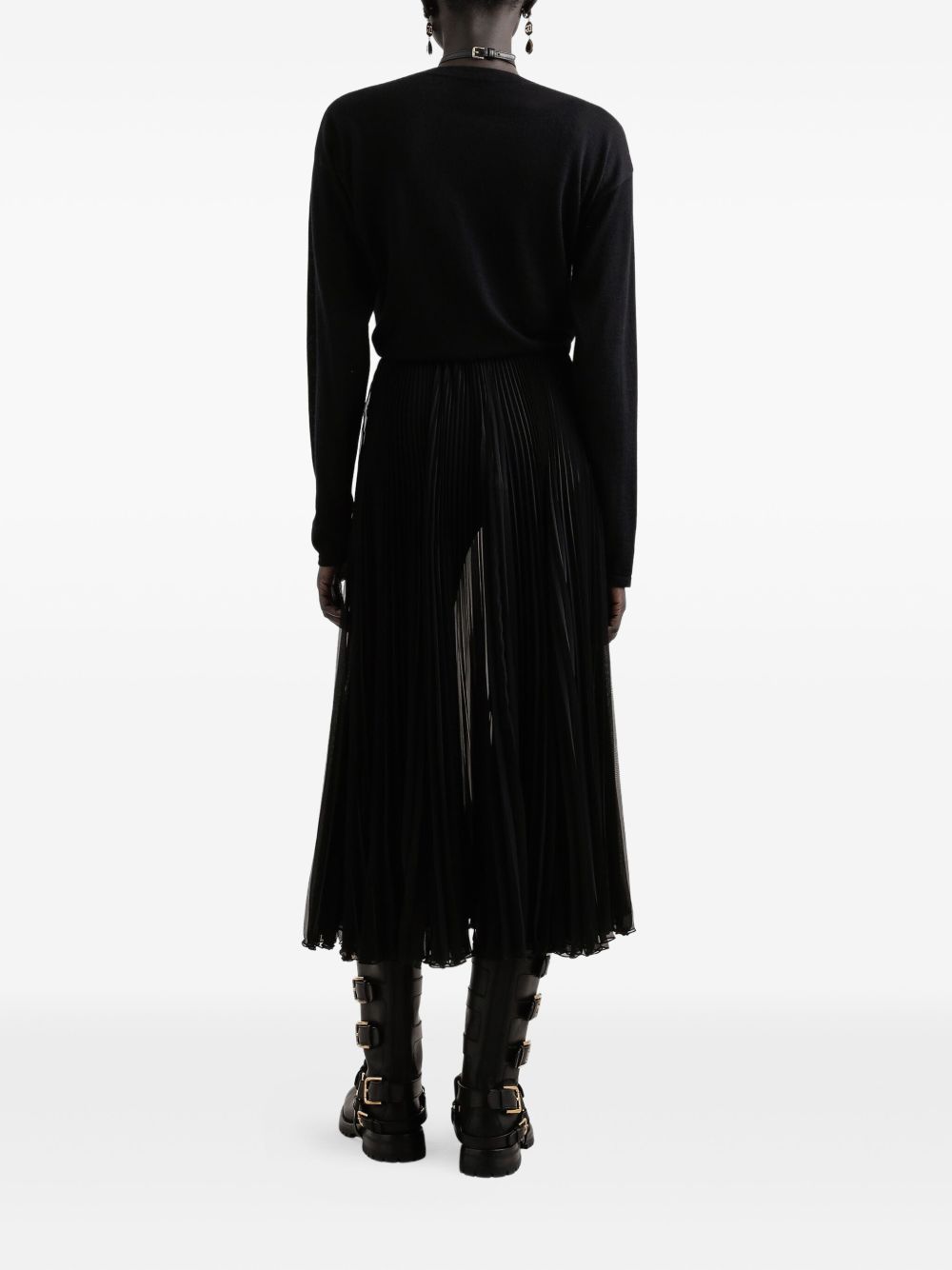 DOLCE & GABBANA Elegant V-Neck Cardigan with Front Knot - Size 40