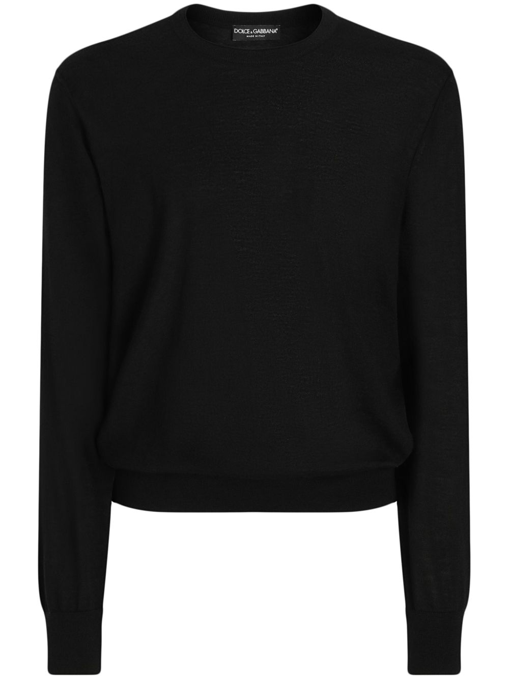 DOLCE & GABBANA Luxury Cashmere Crewneck Sweater - Classic Fit