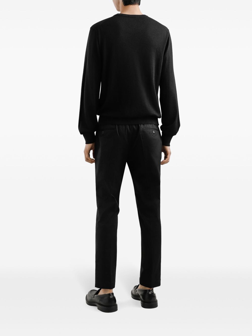 DOLCE & GABBANA Luxury Cashmere Crewneck Sweater - Classic Fit