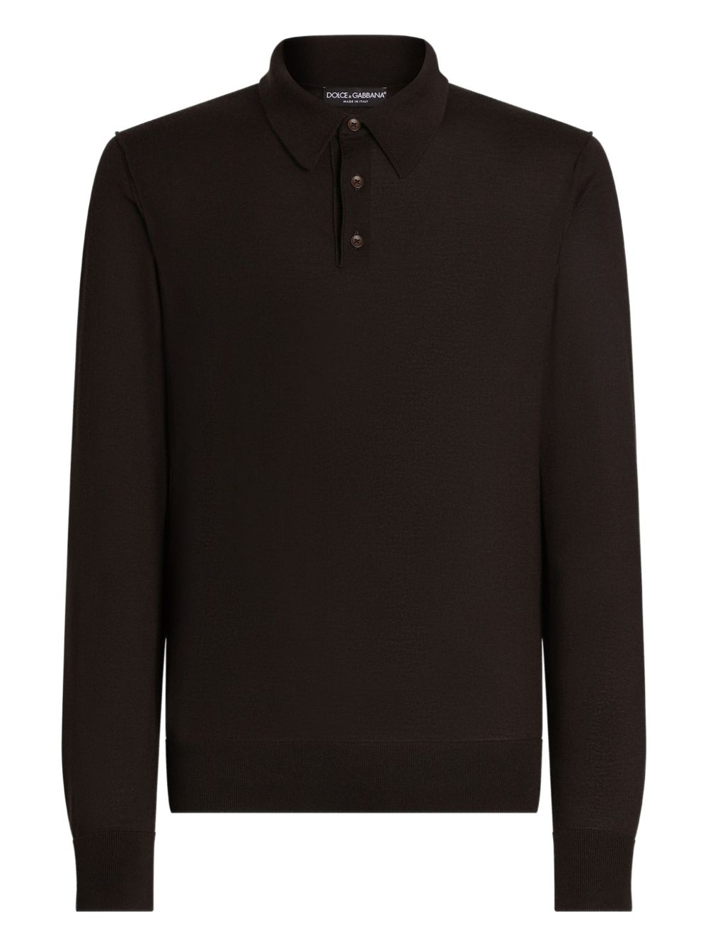 DOLCE & GABBANA Luxurious Cashmere Knit Polo for Men - FW25