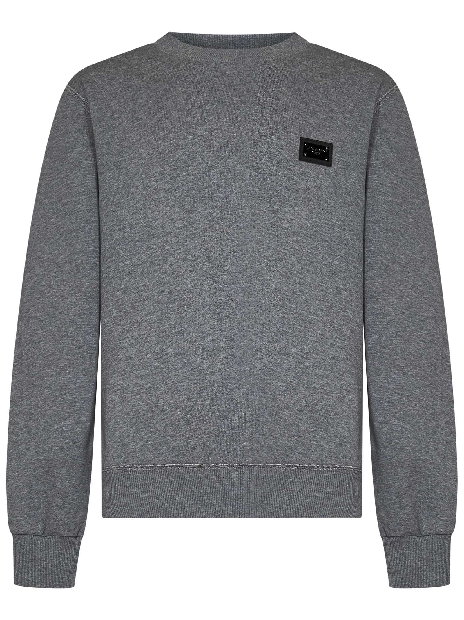 DOLCE & GABBANA Men's Cotton Crewneck Sweatshirt - Size 48 IT
