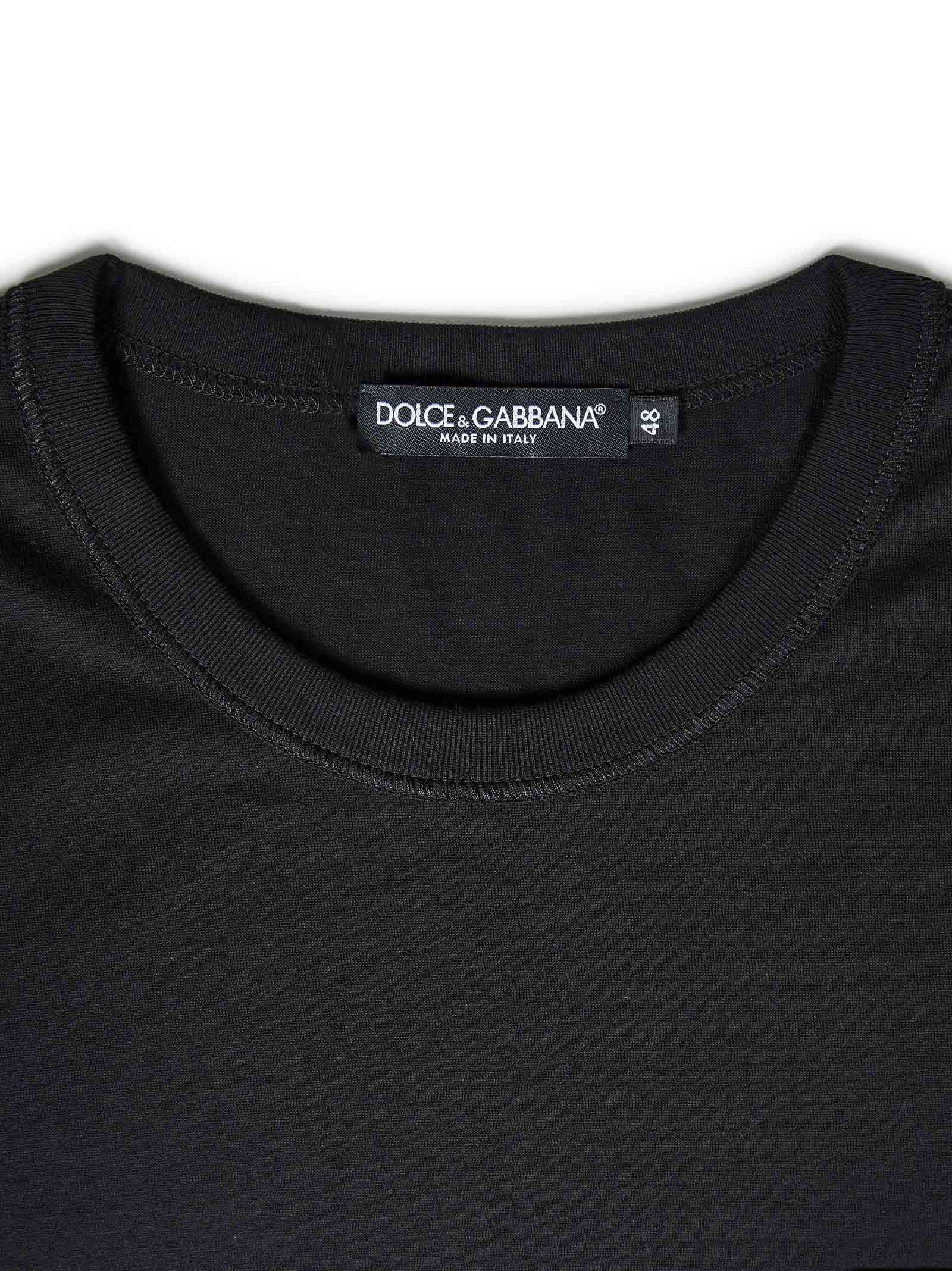 DOLCE & GABBANA Stylish T-Shirt with Logo Plaque for Men - Spring Summer 25