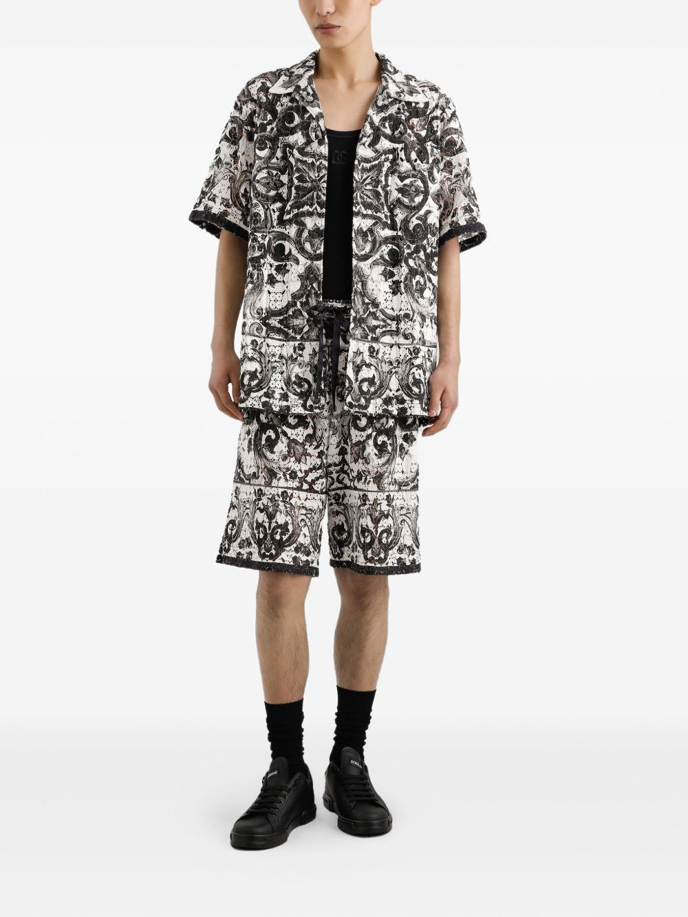 DOLCE & GABBANA Stylish Ribbed Tank Top for Men (FW25)